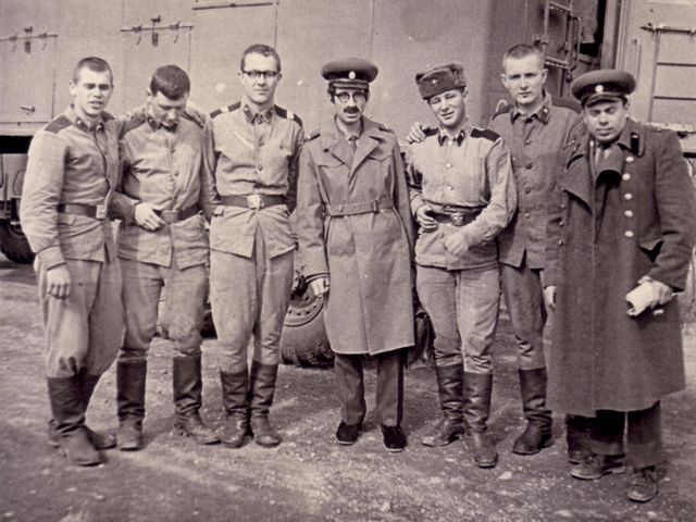 pr Vorob'ev, Lt. Antselovich, M.Srg Ivchenko, Lt. Roy Ivan Ivanovich
